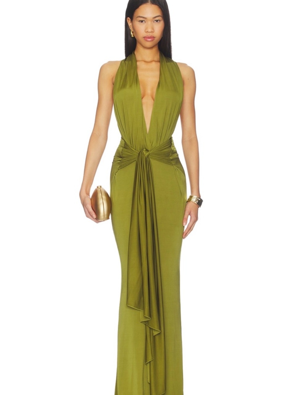 Lovers and Friends Coralie Gown in Chartreuse